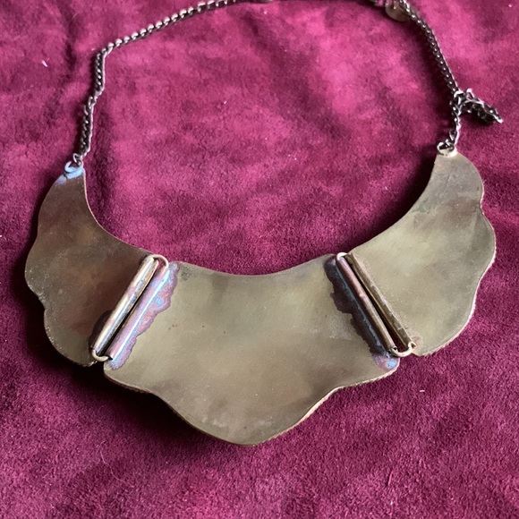 Mosaic necklace black and white - Picture 2 of 2